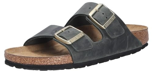 Birkenstock Damen Pantolette Arizona geöltes Nubukleder schmal