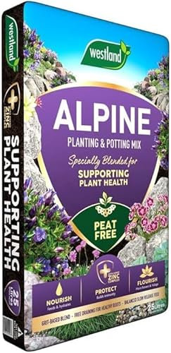 Indigo® Garden Alpine Planting & Potting Compost – 25L Peat-Free Mix For Rockery & Container Plants