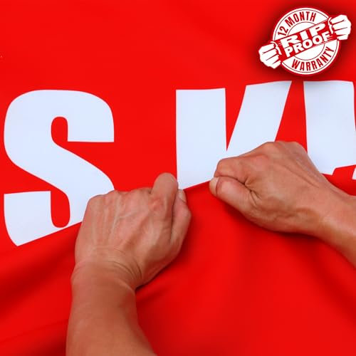 Anley Bandera de Jesús es Rey de 3 capas de doble cara a prueba de desgarros, 3 x 5 pies,cabecera de lona y resistente a las arrugas, las banderas cristianas blancas más fuertes y duraderas