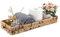 IGNPION Bandeja de servir de jacinto de agua, bandeja decorativa de 43 cm, bandeja de exhibición de baño tejida, bandeja de papel para tanque de inodoro, bandeja organizadora de escritorio para