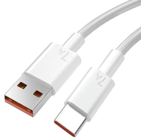 USB C Charger Cable, Type C Charger Super-Fast Charging Cable Lead, 7A Phone Charger USB-C High-Speed Data Cable Compatible with Sam-sung S23 S22, I-phone & other with Type C device (1 Meter)
