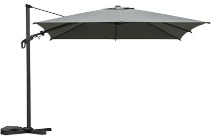 sweeek - Parasol déporté ETRETAT rectangulaire kaki 3x4m