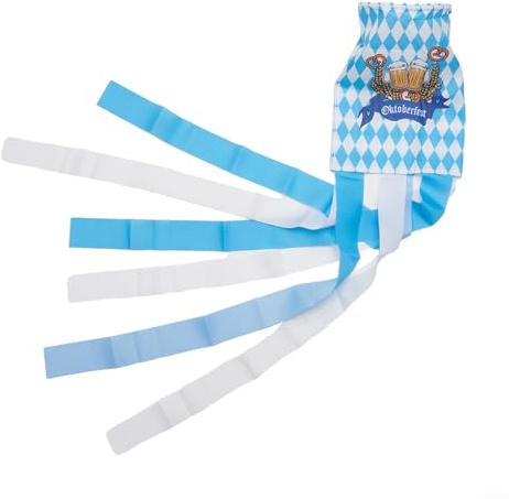 Schaffen Sie eine festliche Atmosphäre mit 14 dekorativen Bayern-Flaggen auf Windsäcken (1 Stück)