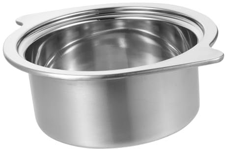 Cabilock Olla Caliente Inoxidable Antiescaldaduras Gruesa Para Cocina Familiar Plateada