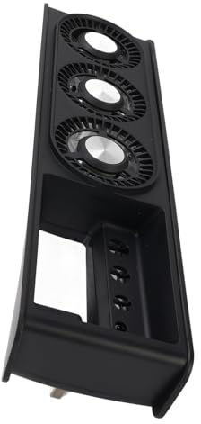 BONKZEBU Ventilateur de Refroidissement Externe pour Console de Jeu, 9 Pales, 2 Vitesses, pour Disque de Console Mince, éditions Numériques, Lumière 7 Couleurs, Port D'extension USB3.0 (Noir)