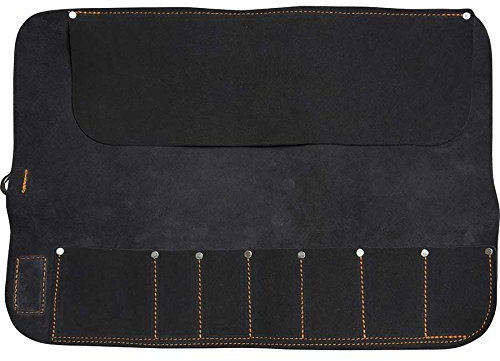 Black Leather Chisel Roll (For Bahco Chisels) - Personalised