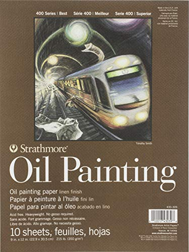 Strathmore 400er-Serie Malerei, Papier, Öl, 9x12, 10