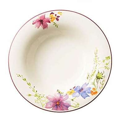 Villeroy & Boch Mariefleur Basic Premium Porcelaine, 23 cm, 6 x Assiettes Creuses, blanc, 25 x 25 x 9,2 cm, 6 unités de