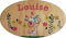 Plaque de Porte en bois personnalisée pour une Chambre d'enfant - Le prénom de la plaque en bois est personnalisable - cadeau de naissance personnalisé bébé Décoration (la Girafe Sophie)