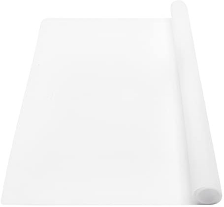wellhouse Extra Large Silicone Baking Mat Pastry Mat Countertop Protector Clay Mat No-Slip Non Stick Waterproof Heat Resistant Silicone Placemats Table Mat 23.6 by 15.7 inch(Translucent)
