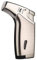 Jet Flamme Briquet Coup Torche Butane Rechargeable Coupe-Vent pour Cigarette Cigare De Plein air Cadeau (Non Inclus Butane) (FX-Silver)