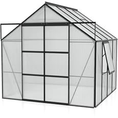 Jupiter 6700 HKP 4mm, schwarz Gewächshaus 2 Dachfenster 1 Seitenfenster Gärtner
