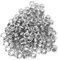 HEEPDD Occhielli passacavo 100 Pezzi, Occhielli in Ottone Metallo Solido Antico Riparazione Occhielli Sostituzione con Kit guarnizioni 100 Pezzi 6mm(Argento)