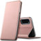 Verco Handyhülle für Samsung Galaxy S20, Premium Handy Flip Cover für Galaxy S20 Hülle [integr. Magnet] Book Case PU Leder Tasche (6,2 Zoll), Rosegold