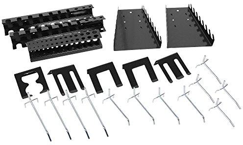 Ondis24 Lochwandhaken,22 - teilig, Hakensortiment Werkzeuglochwandhaken Metall, grau