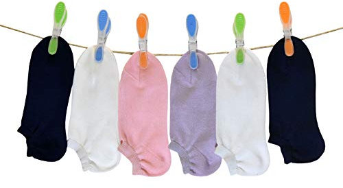 PETTI Artigiani Italiani - Calzini Bambina, 6 Paia di Calzini Fantasmino Bambina, Calzini Bambino Fantasmino Femminuccia, Calzini Bambina Cotone Filo di Scozia, 100% Made in ItalyMixbambina