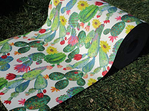 Tappeto Disegno CACTUS Misura Mt. 3,30 Resinato con fondo gomma Euro 0,10cent. a MT. NOVITA'2020!!!