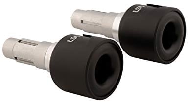 LSL Motorrad Lenkergewichte Nova-RS, Aluminium (2er-Pack) (Schwarz)