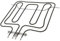 sparefixd Top Grill Element to Fit Smeg Oven