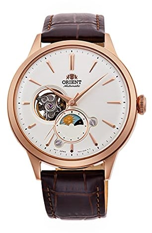Orient Herren Analog Automatik Uhr mit Leder Armband RA-AS0102S10B