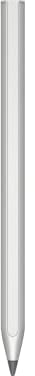 HP wiederaufladbarer USI-Stift (wiederaufladbar, 2 Ersatzstiftspitzen, lange Akkulaufzeit, magnetisch) Silber