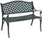 RELAX4LIFE Banc de Jardin Extérier en Alu Moulé, Banc Jardin 102 CM 2 Places avec Dossier et Accoudoirs Confortables, pour Jardin, Balcon, Terrasse, Capacité 280 KG(Modèle 10)