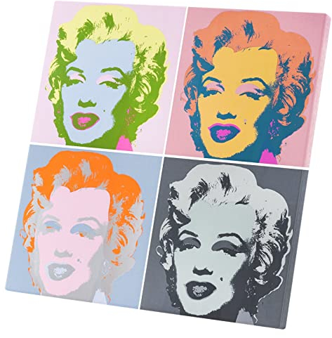 French Unicorn Leinwanddruck, Motiv: Andy Warhol, 40 x 40 cm, Marilyn Monroe, Pop Art, 60er Jahre, Vintage