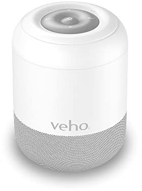 Veho MZ-S Bluetooth Wireless Speaker | Portable | Bluetooth 5.0 | 12 Hours Playtime | Travel Speaker | White (VSS-703-MZS-W)