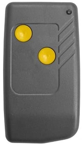 Dieffematic Nologo Smart-D2 Radiocomando Codice Fisso - 2 Tasti, 433.92 MHz per Automazione Cancello, Grigio