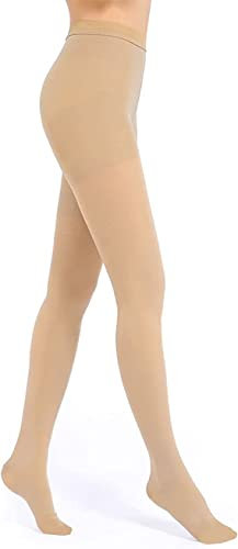 Evolyline 20-30mmHg Medizinische Kompressionsstrumpfhose für Damen Herren Lang, Klasse II mit Geschlossenem Zeh, Abgestufte Kompression lipödem