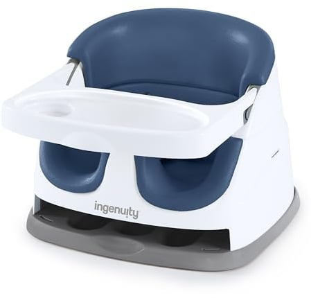 Ingenuity, Rehausseur de Chaise 2en1 pour Bébé et Enfants, Siège Evolutif, Harnais de Sécurité à 3 Points, Plateau Amovible, sons BPA, Portable et Facile à Nettoyer, Night Sky, 6-36 Mois