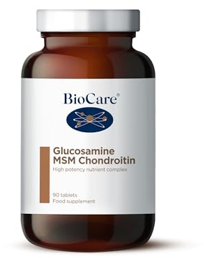 BioCare Glucosamine MSM Chondroitin, 90 Tablets | High Potency Structural Complex, Nutrient Supplement, Free from Additives