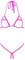 SHERRYLO 1602-fuchsia Ensemble de Bikini, Taille Unique Femmes
