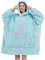 softan Blanket Hoodie, übergroße Sherpa Fleece Wearable Blanket für Frauen & Männer, superwarme und kuschelige Plüsch Flanell Kapuzendecke, Sweatshirt Geschenk mit Riesentasche