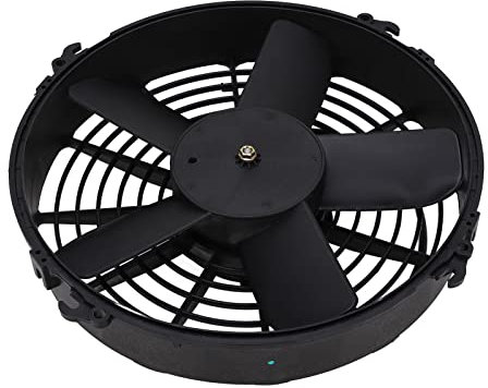 Ventilador de Refrigeración Eléctrico de Condensador de CA de 330mm, Conjunto de Ventilador de Radiador de Aire Acondicionado de Cinco Aspas de Alta Potencia de 24V y 160W para