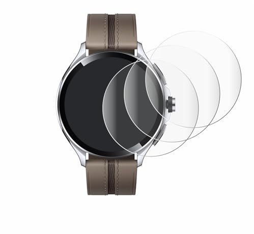 savvies 4 Unidades Full-Screen Protector para Xiaomi Watch 2 Pro Full Cover Protector Pantalla [3d Curvo, Pantalla Completa, Transparente]