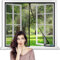 Fliegengitter Fenster 90 x 200 cm DIY Insektenschutz Gaze Hochwertigem Glasfaser Gewebe Schutz Gegen Mücken Fliegennetz für Balkontür Wohnzimmer Türen【Schwarz】