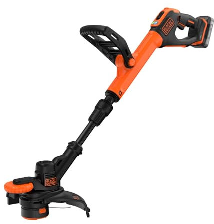 BLACK+DECKER Decespugliatore da 18 V, 28 cm, kit da 2 Ah, BCST918D1-GB