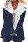 Generisch Teddy Fleecejacke Damen mit Kapuze Winter Warm Weich und bequem Sweatjacke Flanell Kapuzenpullover Teddyjacke Reißverschlüsse Sweatjacke Kurzmantel Winterjacke mit Taschen (Navy, S)