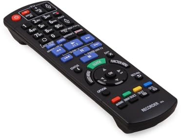 VIOKS Fernbedienung Ersatz für Panasonic N2QAYB001114 Ersatzfernbedienung für DMR-UBC80, DMR-UBC90, DMR-UBS80, DMR-UBS90 Blu-Ray Rekorder