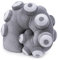 lilizzhoumax Oktopus Kissen plüschtier 40cm/16”, Simuliertes Tier Oktopus Kissen Kawaii Oktopus Fisch, Realistische Oktopus Plüsch Spielzeug für Wilde Tiere Geschenk für Kinder grau