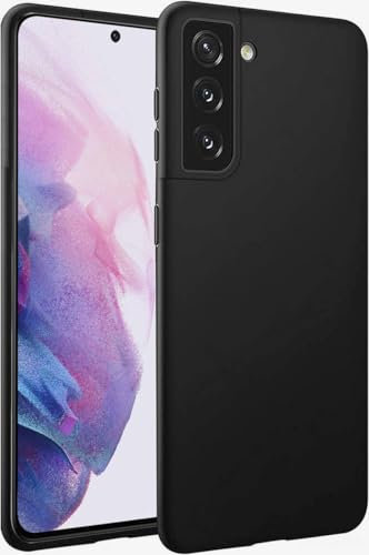 Eiselen Hülle für Samsung Galaxy S21 Plus 5G, Schwarz Ultra Dünn Soft Silikon TPU Schutzhülle, Kratzfest, rutschfest & Stoßsicher Handyhülle