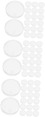 TEHAUX 60pcs Glue Plates for PVA Glue DIY Paper Craft Quilling Tool Quilling Dispenser Tray Paper Accessory