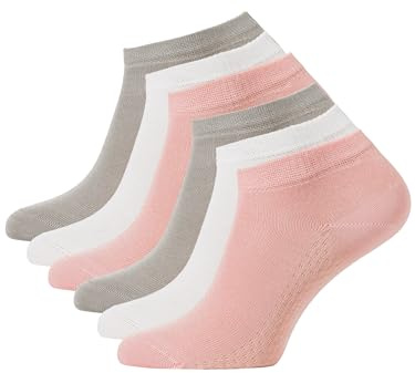Cotton Prime Sneaker Socken Herren Damen Unisex – 6 Paar Kurzschaft Sneakersocken aus Bambus Viskose – Atmungsaktive Sportsocken Kurz für Alltag & Sport