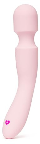Lovehoney Electric Handheld Body Massager for Women, Pink | Wireless Back, Neck & Shoulder Wand Massager for Muscles, Rechargeable with 12 Powerful Modes & Flexible Silicone Head