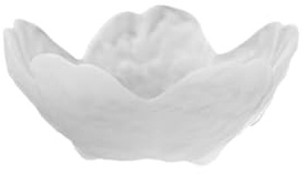 Glas-Saucenschüssel, kleine Glasblumen-Form Eisschale, Kirschblüten Blume Kerzenhalter Gewürz Dip-Teller dekorative Gerichte (Frosted)