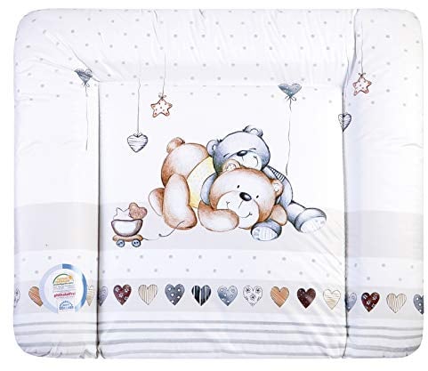 Julius Zöllner Wickelauflage Softy 65x75 cm - Wickelunterlage - wasserdicht und abwischbar - Made in Germany – Oeko-Tex Standard 100 – Schmusebär