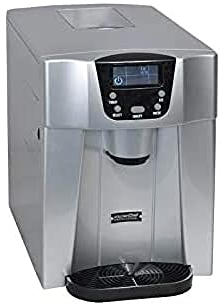 Machine À Glaçons 140w 12kg/24h Et Distributeur D'eau Silver - HZB12EAU