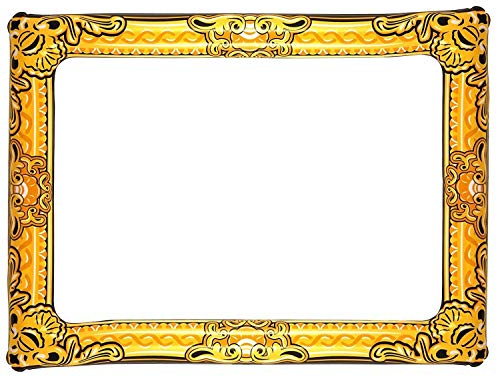 Henbrandt 6X Aufblasbar Bilderrahmen IN Gold 80cm x 60cm Fotokabine Slefie Rahmen für Geburtstag Celebrations Jubiläum Hochzeit Partys Bild Perfekt