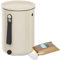 Skaza Bokashi Organko 2 (9.6 L) Compostiera per Cucina in plastica Riciclata | Starter Set con Miscela di fermentazione Bokashi Organko 1 kg (Crema-Bianco)
